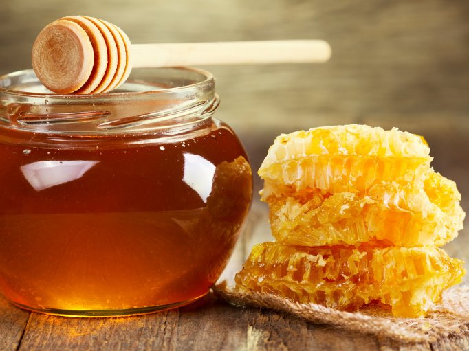 Pot honing met honingraat